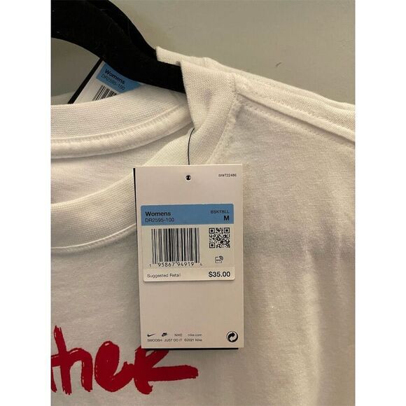 Nike Women's Together We Fly White Crew Neck T-Shirt Size M - Picture 4 of 6